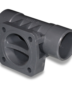 Valve body, ABS, 63 mm for feed valve